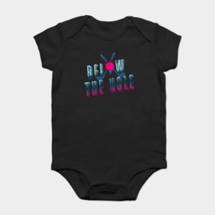 below the hole golf retro Baby Bodysuit